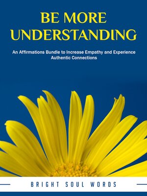 cover image of Be More Understanding